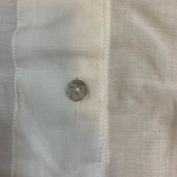 C’EST MOI Boxy Fit Button Down Blouse Ivory One Size (XS-Large) - Picture 8 of 12